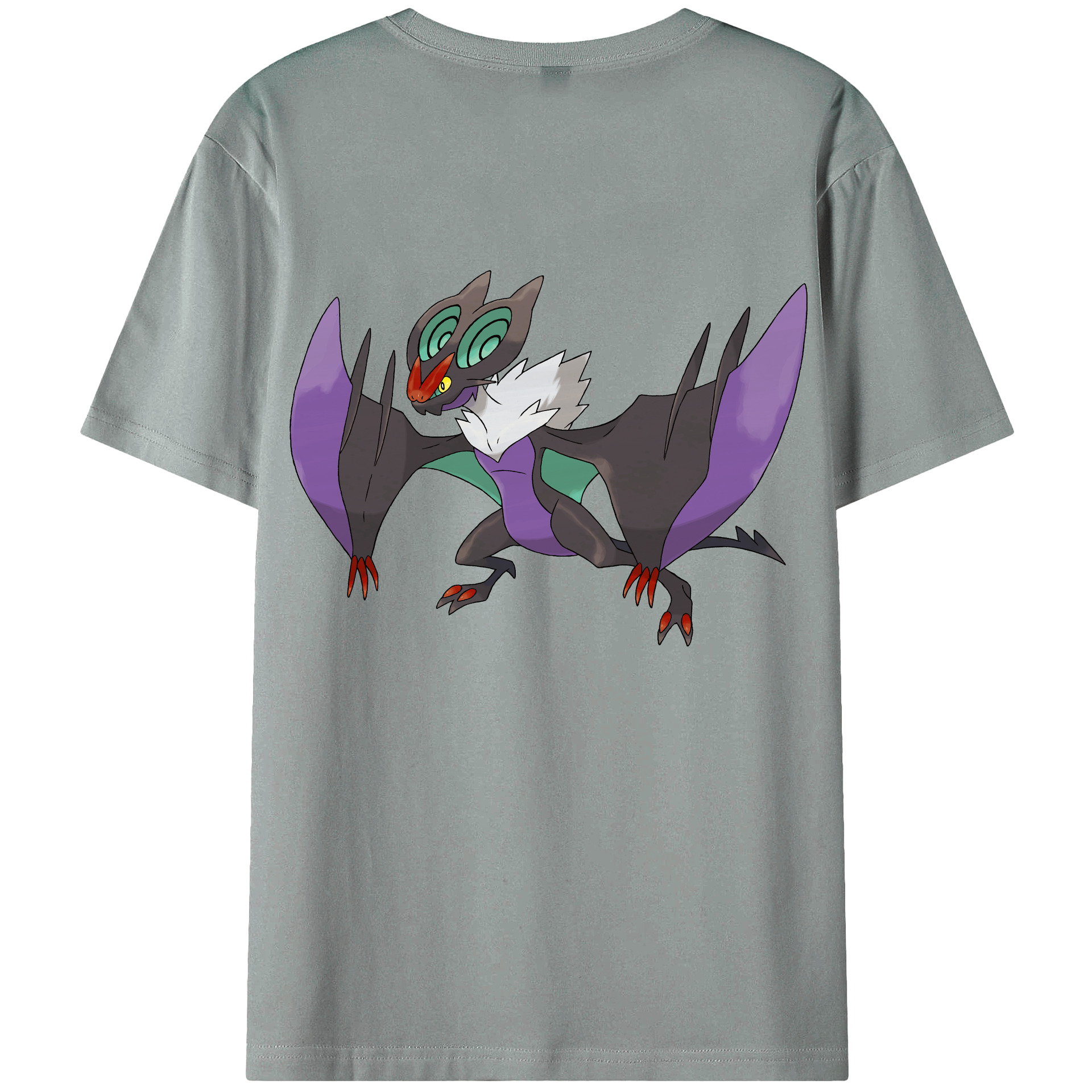 （画像用） ポケットモンスター Pokémon 綿100％ メンズ半袖Tシャツ（バックプリント） 通気性